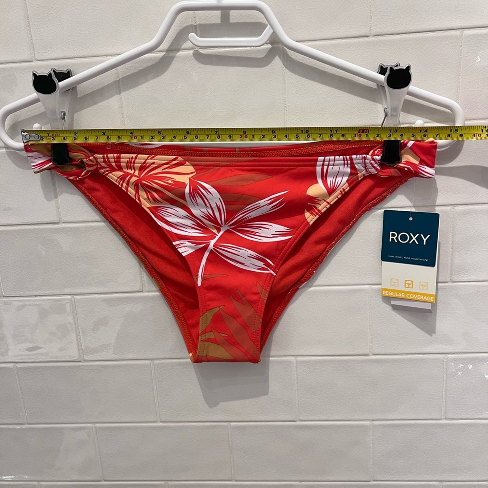 NWT Roxy Red Floral Bikini Bottom - Picture 5 of 6